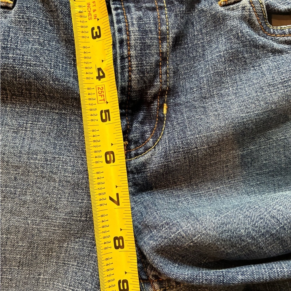 Y2K Old Navy Boot Cut Low Rise Jeans Size 10 Regular Stretch Medium Wash 2005 - Picture 4 of 13